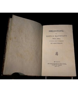 Bibliografia od elenco ragionato delle opere contenute nella collezione de' Classici Italiani.